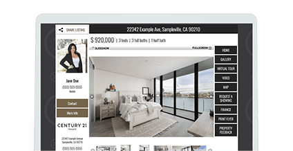 CENTURY 21<sup>®</sup> Unique Property Sites screen shot on desktop